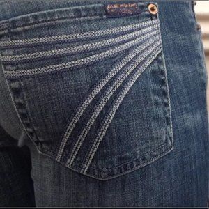 7FAM Dojo Wide Leg Crop Jean 29 USA